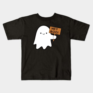 Hey Boo! Cute and Sweet Ghost Kids T-Shirt